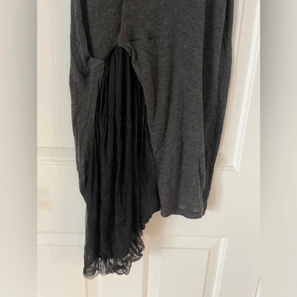 Grey T back tank dress with peak boo black detail. Comfy! - Picture 5 of 6